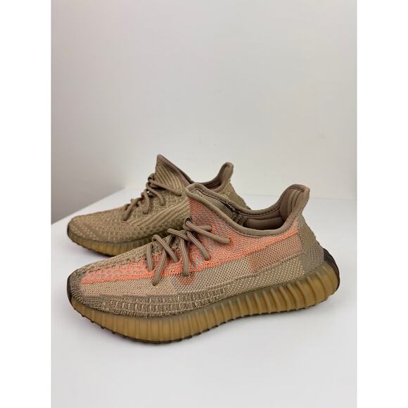 Adidas Yeezy Boost 350 V2 Men\'s Sneakers 6.5 Sand Taupe Running Shoes FZ5240